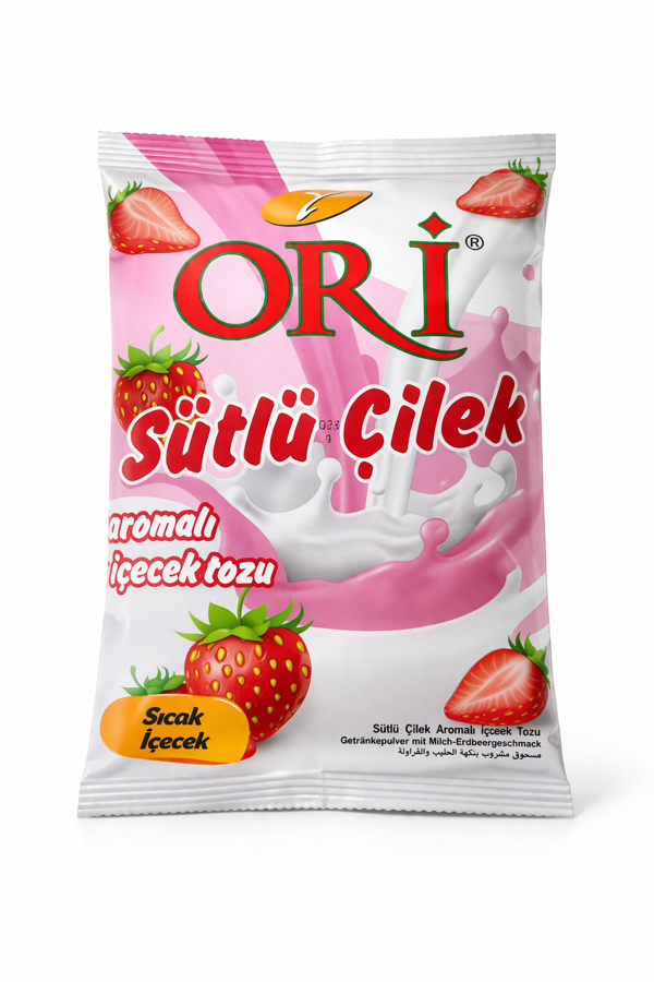 Sütlü Çilek Aromalı İçecek